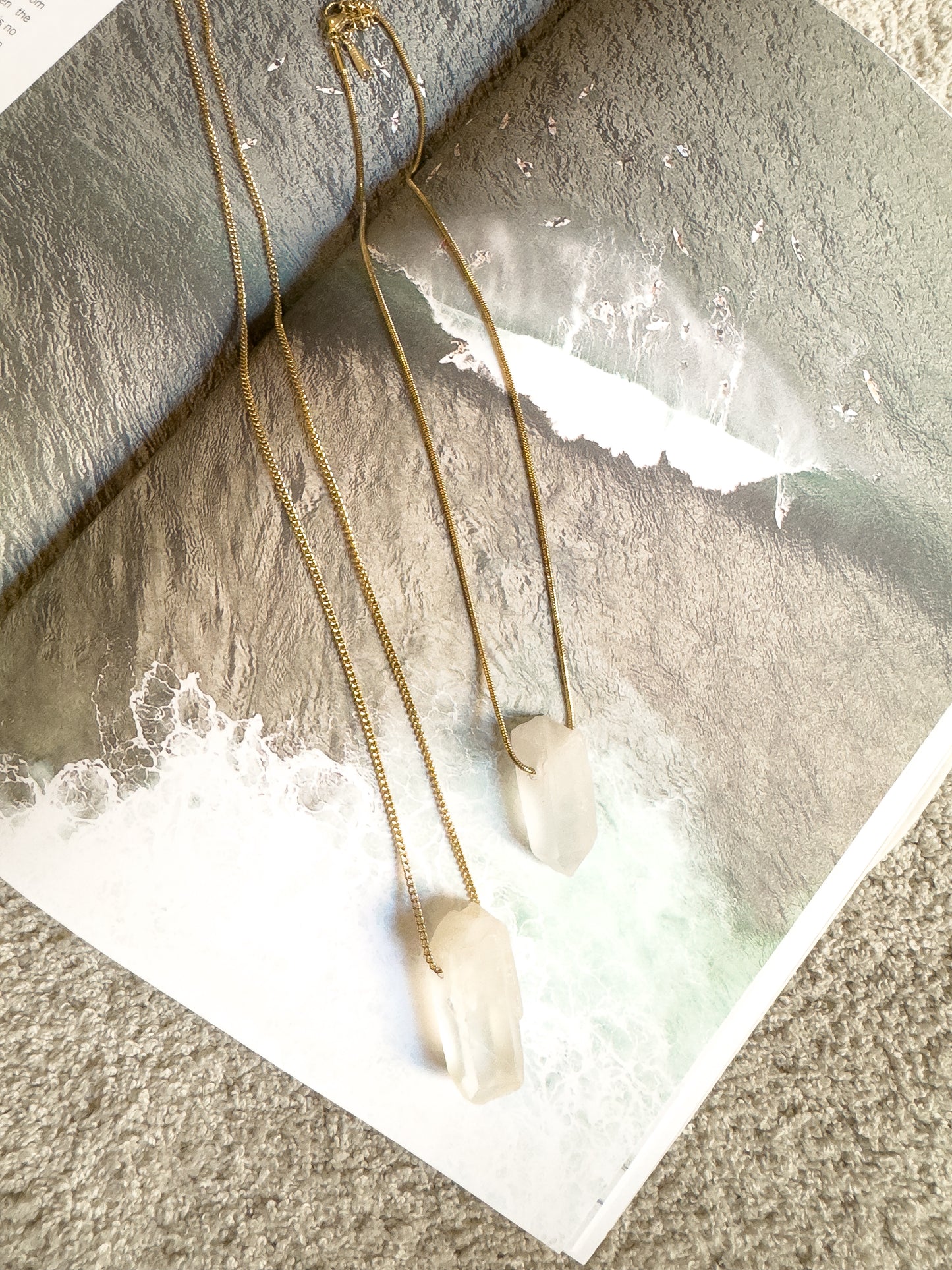 COLLAR QUARZO BLANCO